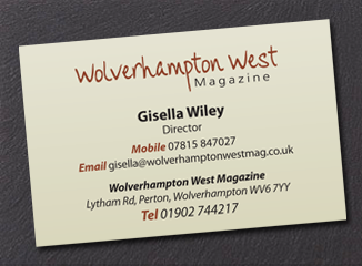 Wolverhampton West Magazine Business Card - Front