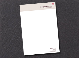 The Alphabet Giftshop Letterhead